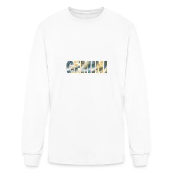 Gemini Zodiac - Men's Long Sleeve T-Shirt - white - Front
