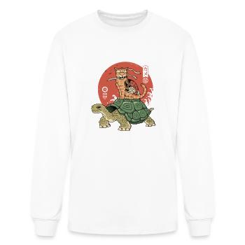Catana on Turtle - Men's Long Sleeve T-Shirt - white - Front