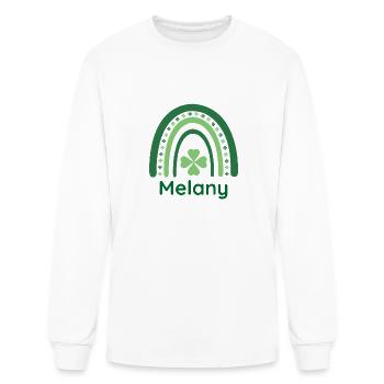 Melany Clover Charm Boho Rainbow - Men's Long Sleeve T-Shirt - white - Front