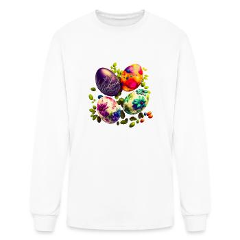 Easter eggs - Men's Long Sleeve T-Shirt - white - Front