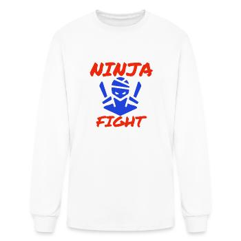 ninja - Men's Long Sleeve T-Shirt - white - Front
