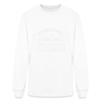 Awesome Daughter - Men's Long Sleeve T-Shirt - white - Front