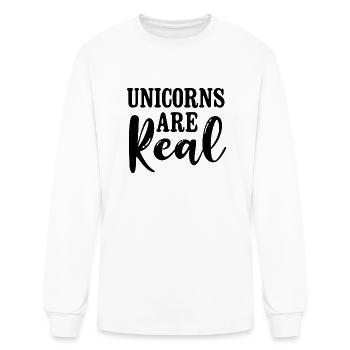 Unicorns Are Real - Men's Long Sleeve T-Shirt - white - Front