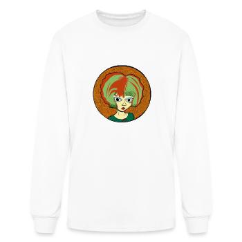 Abstract girl - Men's Long Sleeve T-Shirt - white - Front