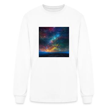 Night sky - Men's Long Sleeve T-Shirt - white - Front