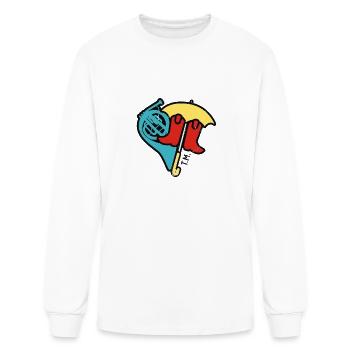 Hey Beautiful - Men's Long Sleeve T-Shirt - white - Front