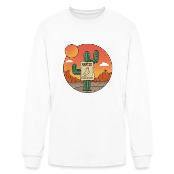 Nature Wanted Sock - Men's Long Sleeve T-Shirt - white - Front