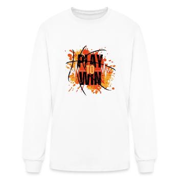 play to win - Men's Long Sleeve T-Shirt - white - Front