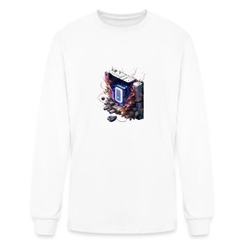 Playstation PS around it an open circuit digital - Men's Long Sleeve T-Shirt - white - Front