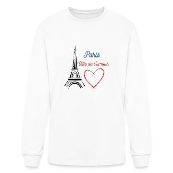I love Paris - Men's Long Sleeve T-Shirt - white - Front