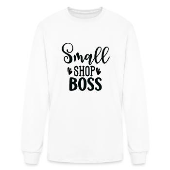 Small Shop Boss - Men's Long Sleeve T-Shirt - white - Front
