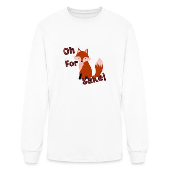 Oh, for Fox Sake! - Men's Long Sleeve T-Shirt - white - Front
