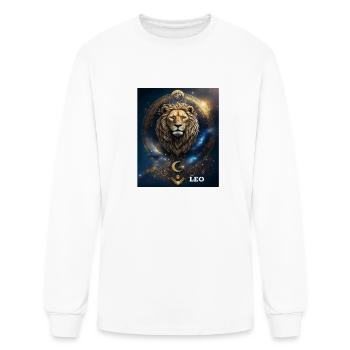 Leo The Zodiac Sign - Men's Long Sleeve T-Shirt - white - Front