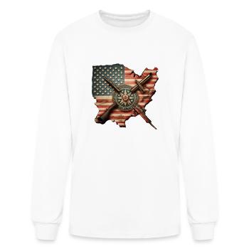 American Ohio - Men's Long Sleeve T-Shirt - white - Front