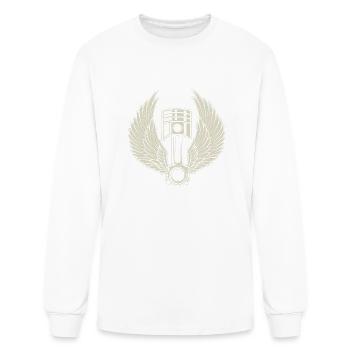 FREE PISTON - Men's Long Sleeve T-Shirt - white - Front