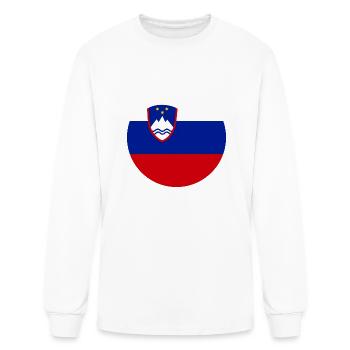 Slovenia Flag Design - Men's Long Sleeve T-Shirt - white - Front