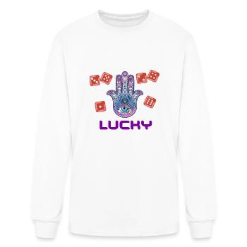 LUCKY - Men's Long Sleeve T-Shirt - white - Front
