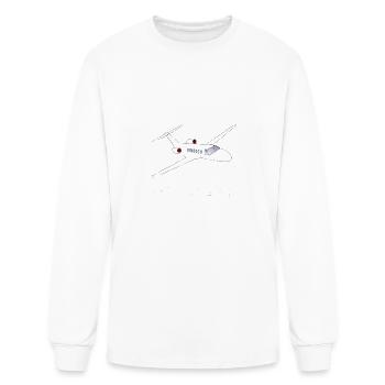 private jet shirt i only fly private tee for men a - Men's Long Sleeve T-Shirt - white - Front