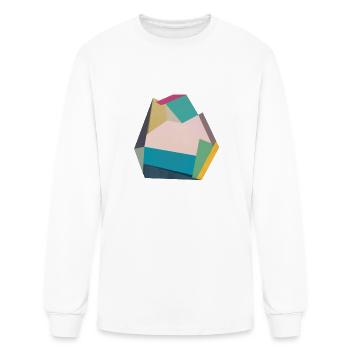 Geometric collage 14 - Men's Long Sleeve T-Shirt - white - Front