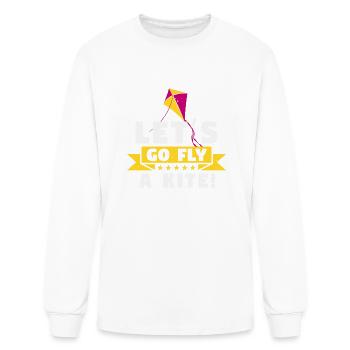 Kite Let s Go Fly A - Men's Long Sleeve T-Shirt - white - Front