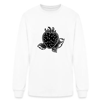 Strawberry Fruit Berries - Men's Long Sleeve T-Shirt - white - Front