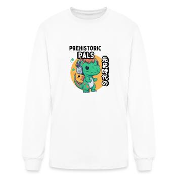 Prehistoric pals - Men's Long Sleeve T-Shirt - white - Front