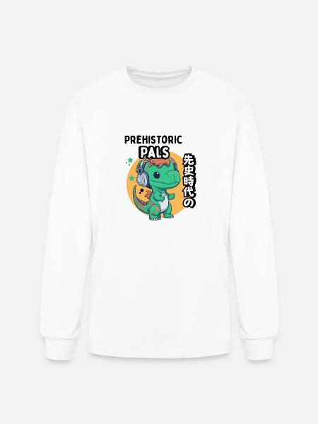 Prehistoric pals - Men's Long Sleeve T-Shirt - white