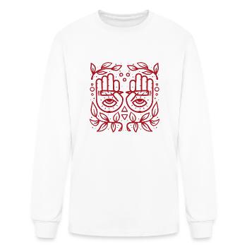 Vision Smoke - Men's Long Sleeve T-Shirt - white - Front