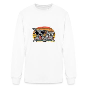 Adopt don´t Shop - Men's Long Sleeve T-Shirt - white - Front
