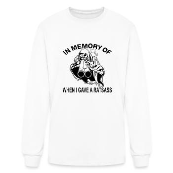 Reaper In Memory Of When I Gave A Ratsass © - Men's Long Sleeve T-Shirt - white - Front