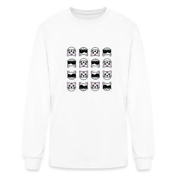 group of cats - Men's Long Sleeve T-Shirt - white - Front