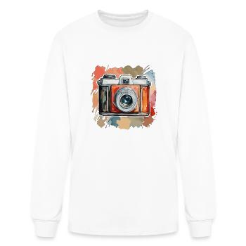 Camera / Photo / Picture / Flash / Objectiv - Men's Long Sleeve T-Shirt - white - Front