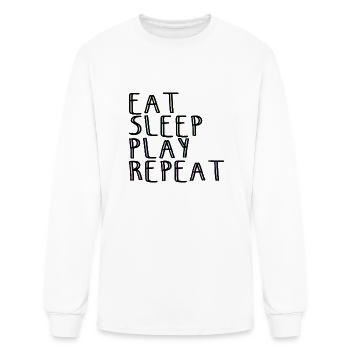 Eat Sleep Play Repeat - Men's Long Sleeve T-Shirt - white - Front