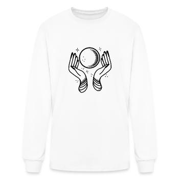 Tattoo Mystic Hands And Mystical crystal Ball - Men's Long Sleeve T-Shirt - white - Front