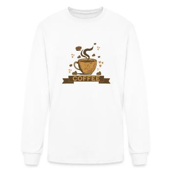 Extra Large Coffee - Men's Long Sleeve T-Shirt - white - Front