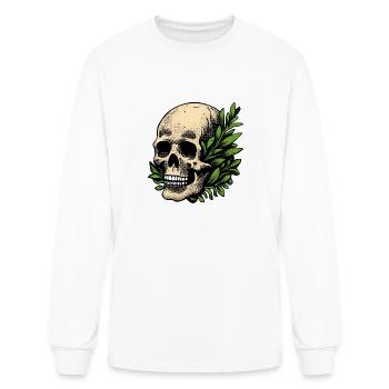 Skull Plant - Men's Long Sleeve T-Shirt - white - Front