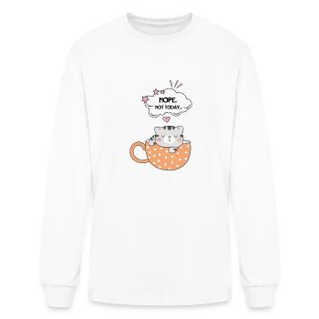 Nope Not Today - Men's Long Sleeve T-Shirt - white - Front