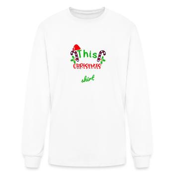 This is my Christmas Rappelling Shirt - Men's Long Sleeve T-Shirt - white - Front