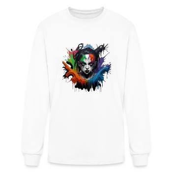 Scary stickers - Men's Long Sleeve T-Shirt - white - Front