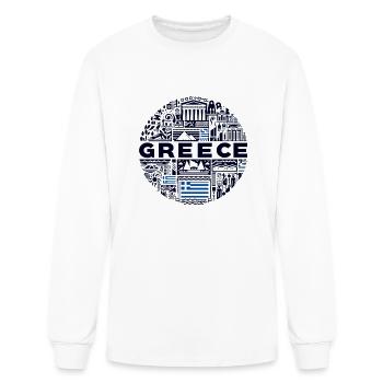 Greece - Men's Long Sleeve T-Shirt - white - Front