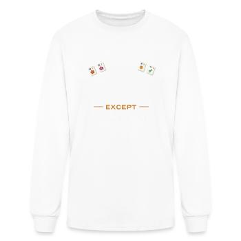 Mahjong Player Everything In Moderation Funny - Men's Long Sleeve T-Shirt - white - Front