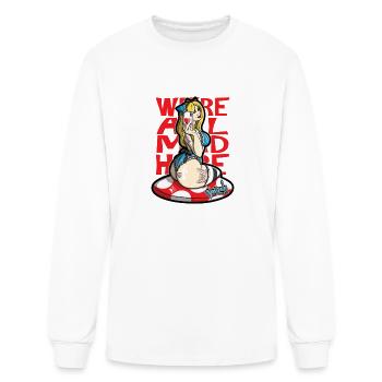 Alice Wonderland Selfie - Men's Long Sleeve T-Shirt - white - Front