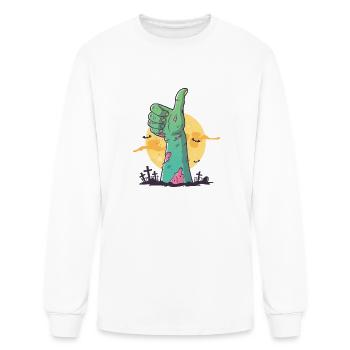 All Good - Men's Long Sleeve T-Shirt - white - Front