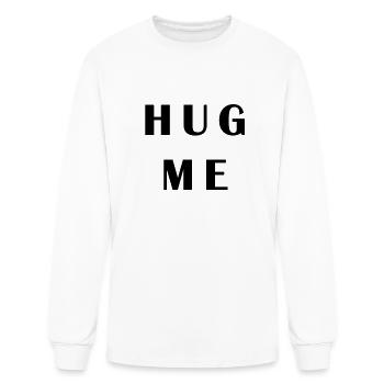 HUG ME tshirt - Men's Long Sleeve T-Shirt - white - Front