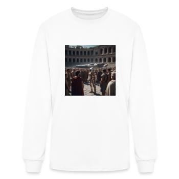 time travel - Men's Long Sleeve T-Shirt - white - Front