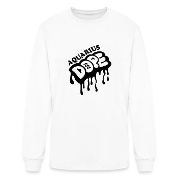 Aquarius Dope Zodiac Sign - Men's Long Sleeve T-Shirt - white - Front