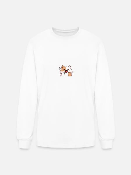 Need Milk Right Meow - Men's Long Sleeve T-Shirt - white