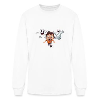 Nick Fuentes Run Away From Nick - Men's Long Sleeve T-Shirt - white - Front