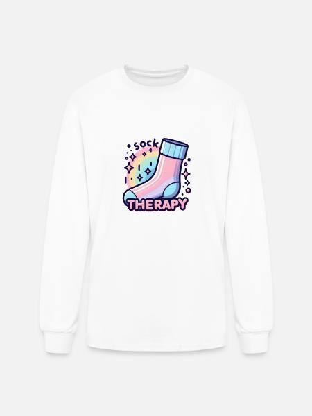 Stocking: Sock therapy - Men's Long Sleeve T-Shirt - white