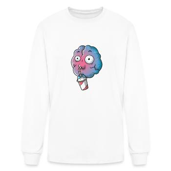 Brain Freeze - Men's Long Sleeve T-Shirt - white - Front